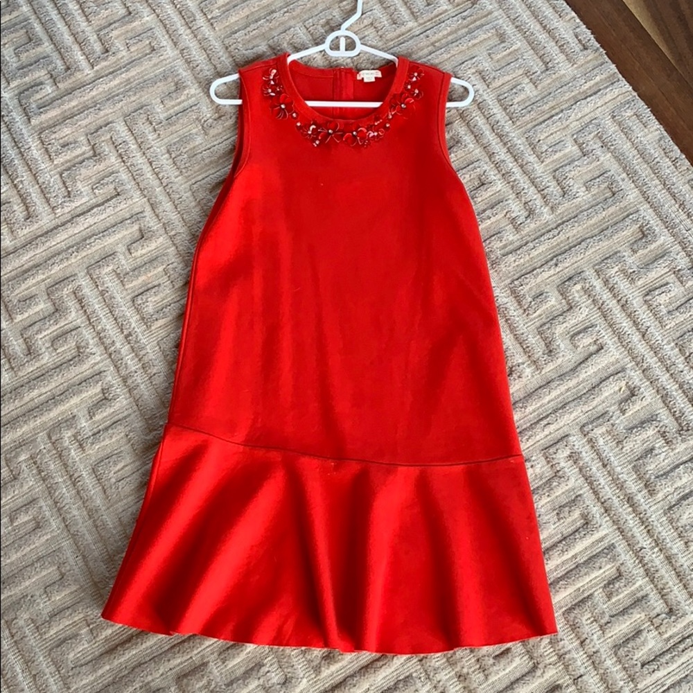 JCREW girls crewcuts red dress